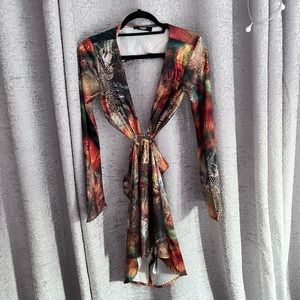 JADED LONDON LONG SLEEVE MINI DRESS -